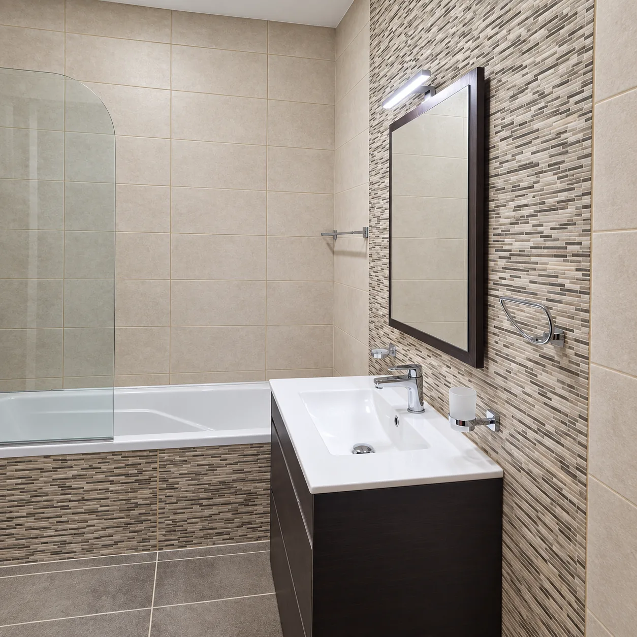 Bathroom tiling and vanity finishing in Malta