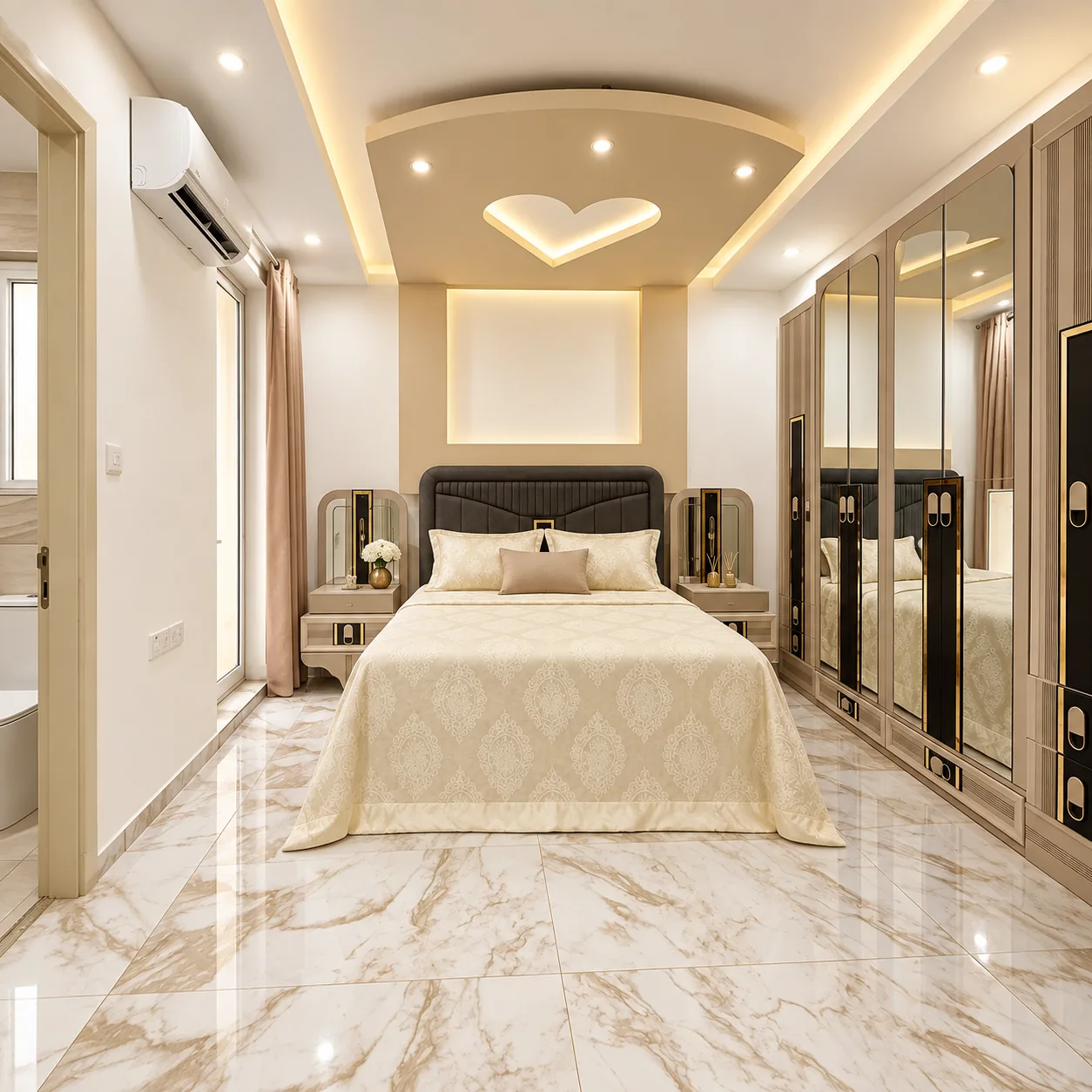 Completed bedroom plastering and interior finishing in Malta